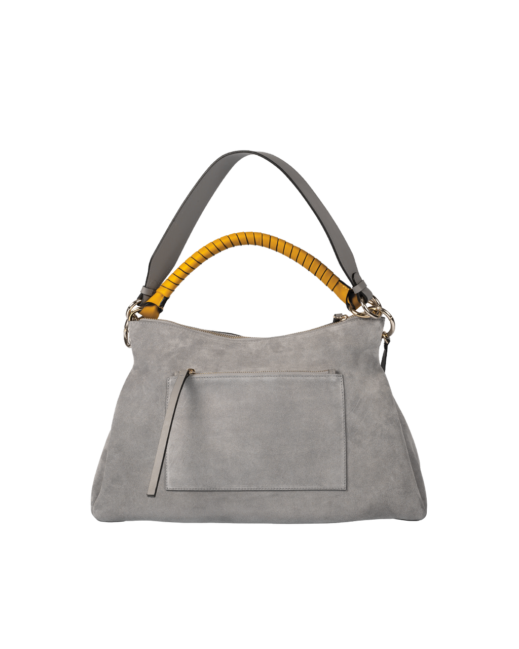 Beija Mist Grey Suede Gold