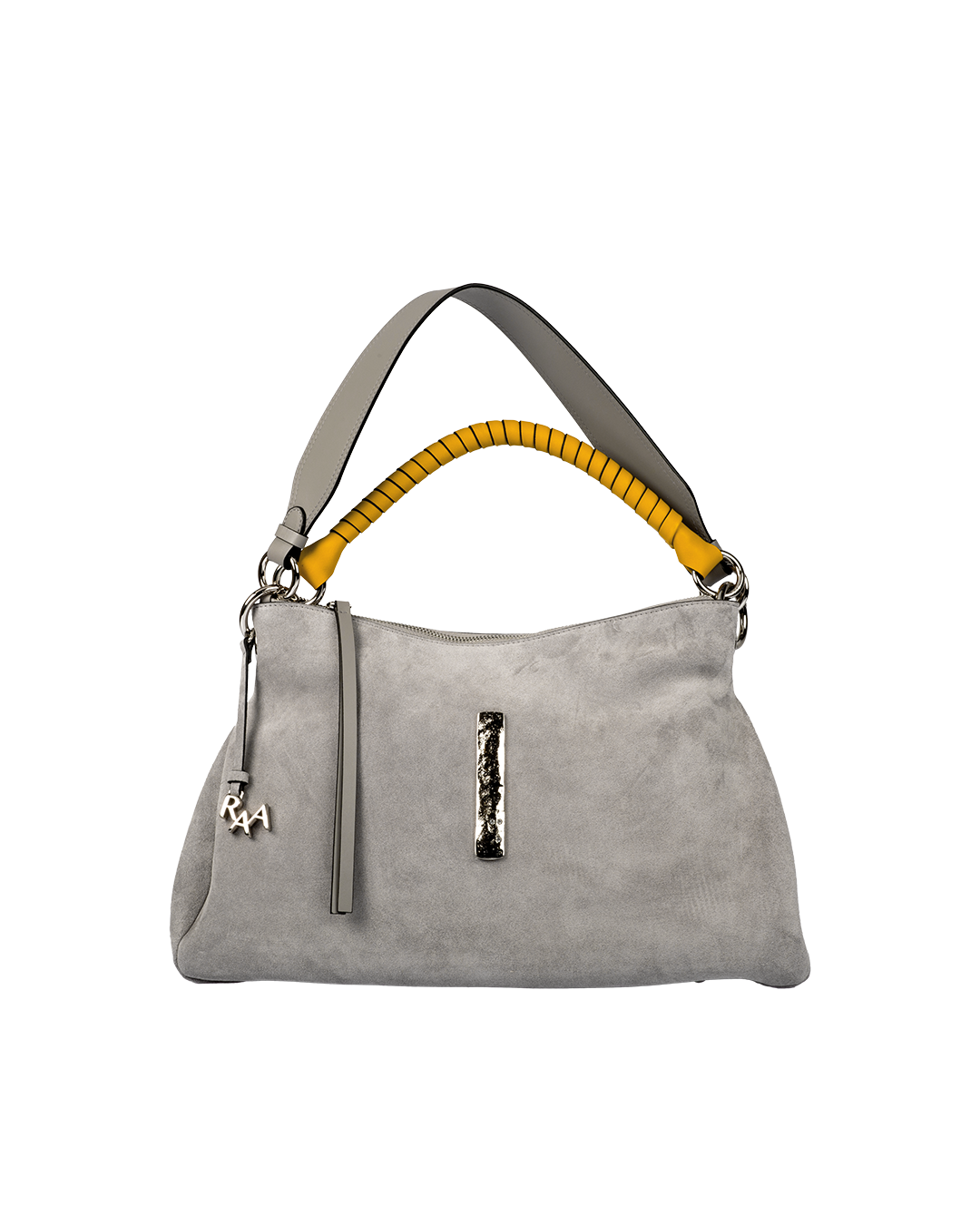 Beija Mist Grey Suede Silver