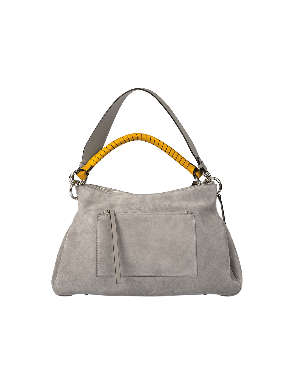 Beija Mist Grey Suede Silver