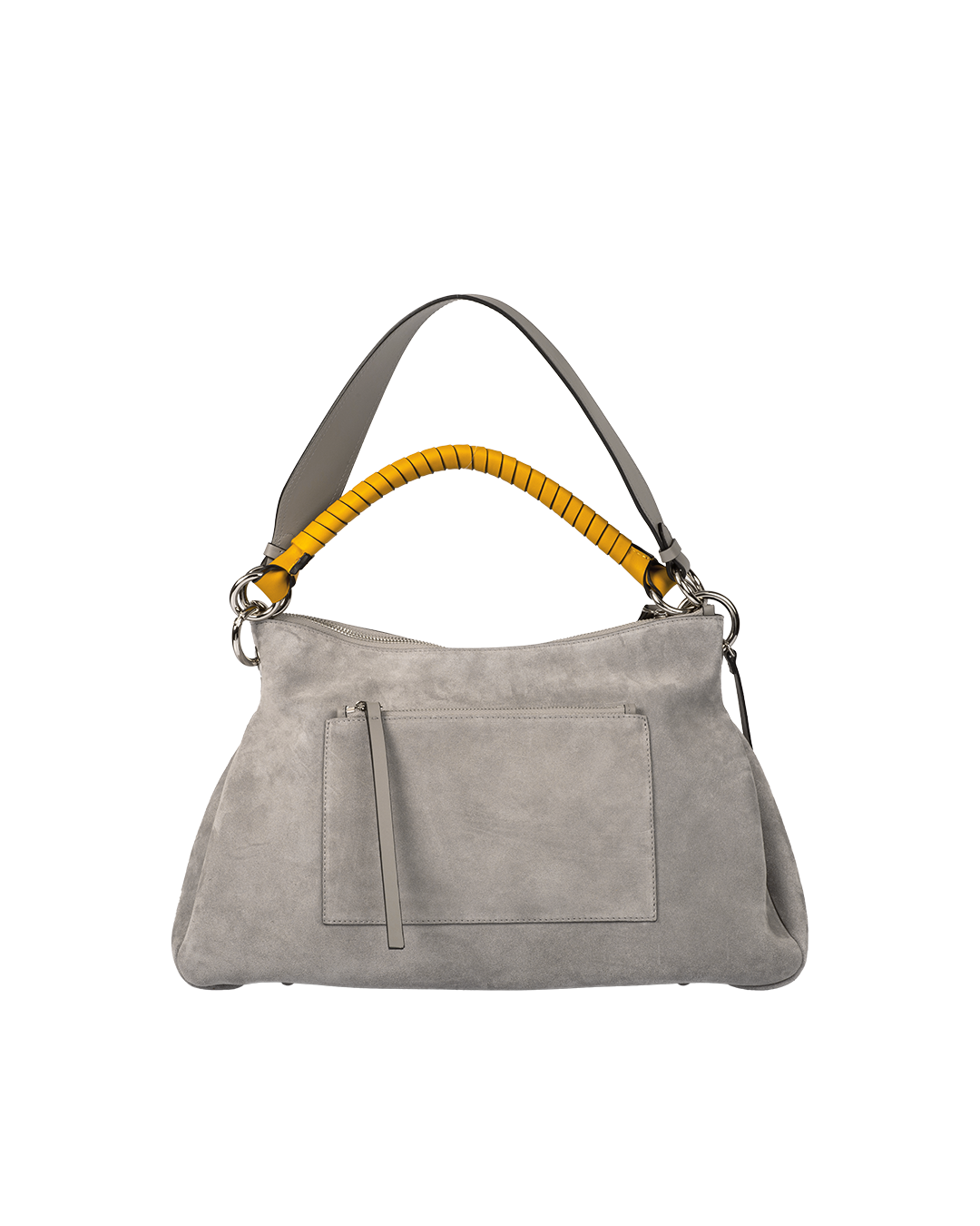 Beija Mist Grey Suede Silver