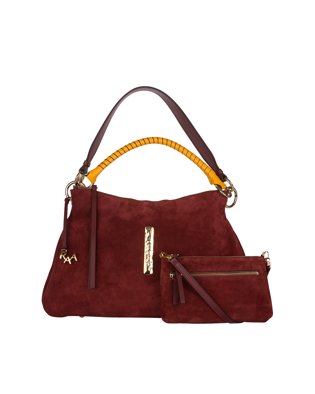 Beija Wine Suede Gold