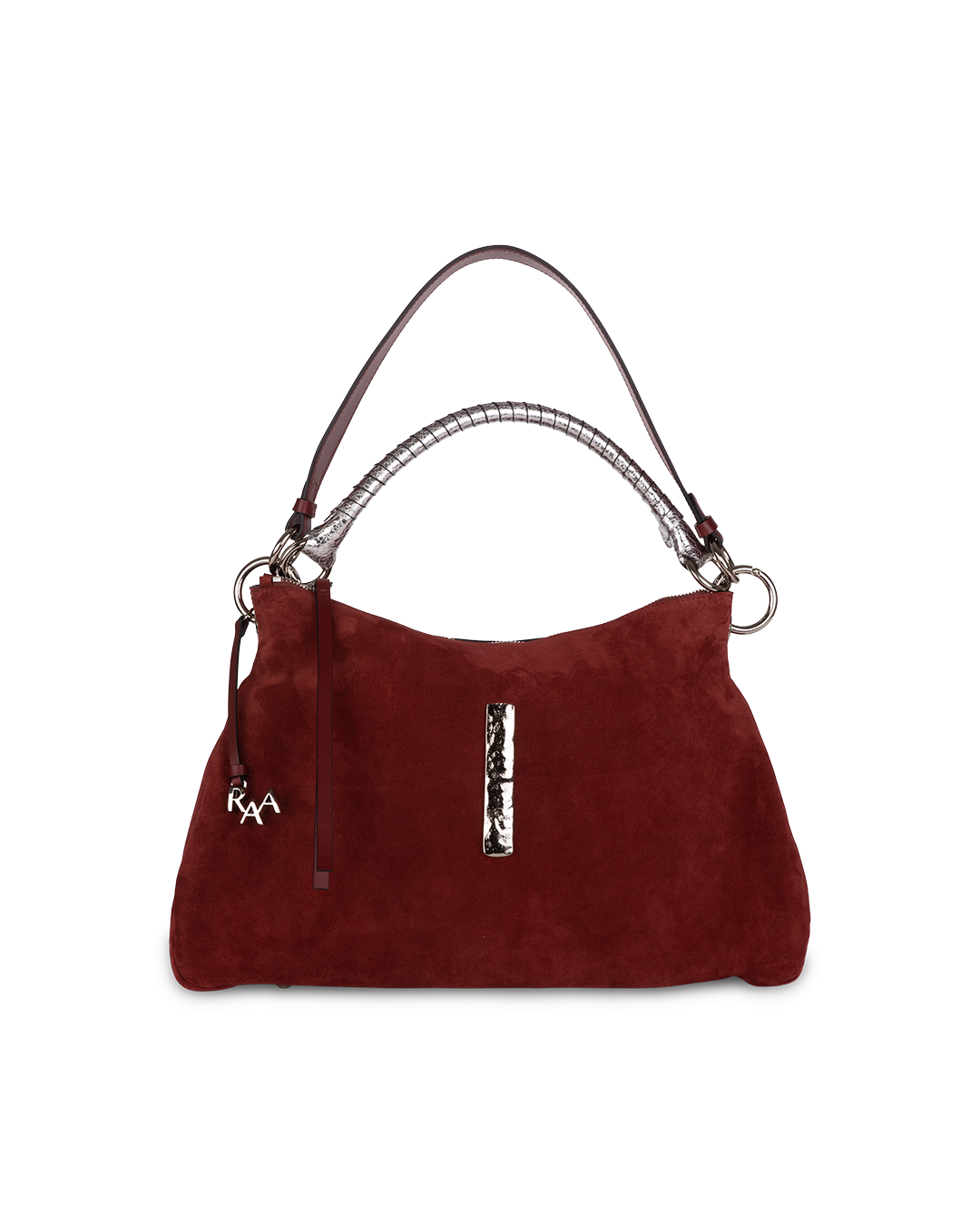 Beija Wine Suede Silver