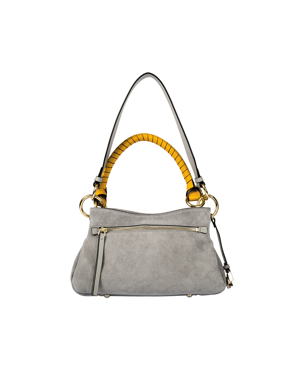 Midi Beija Mist Grey Suede Gold