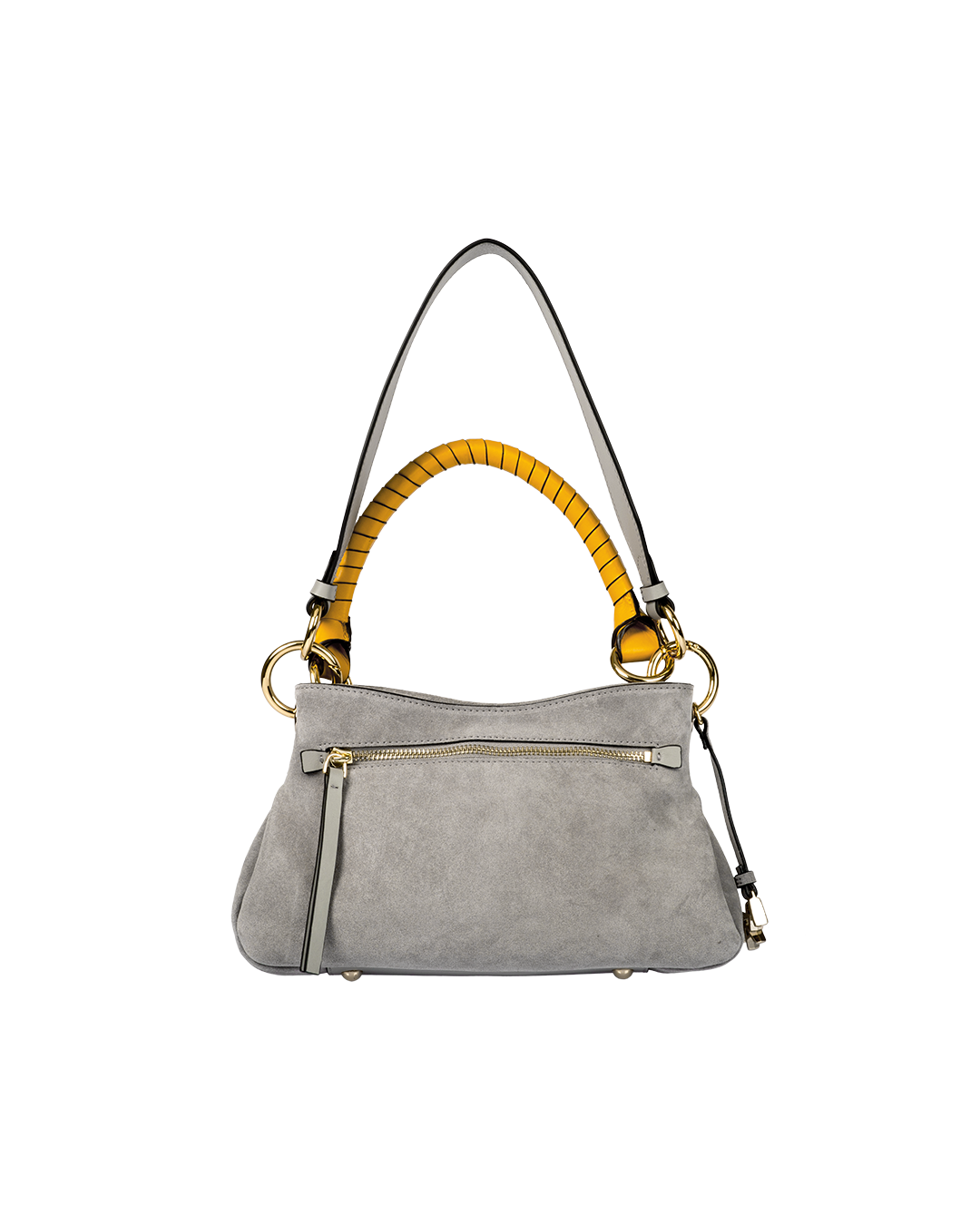Midi Beija Mist Grey Suede Gold