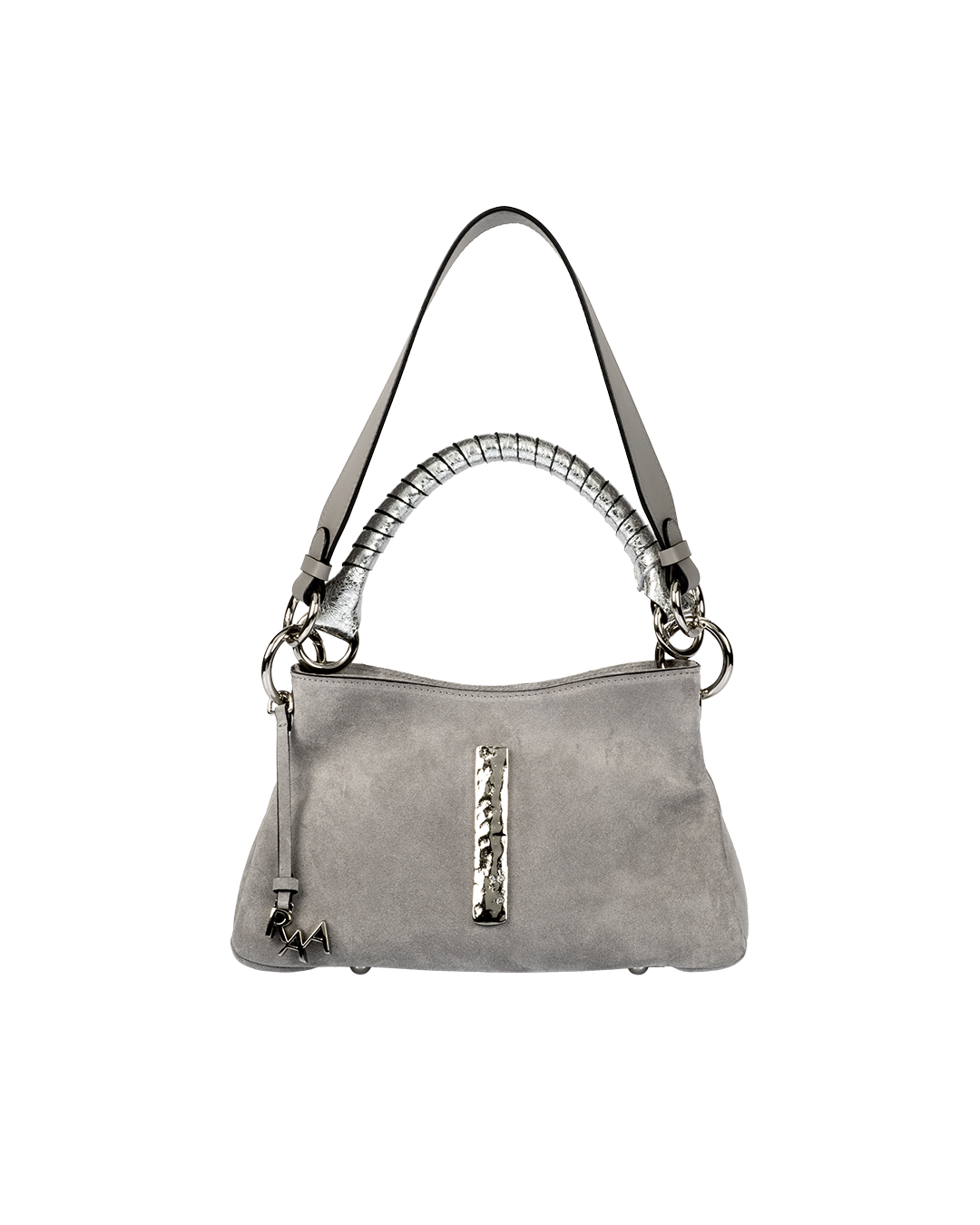 Midi Beija Mist Grey Suede Silver