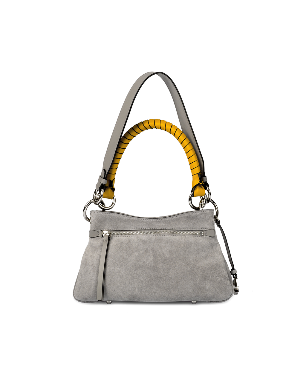 Midi Beija Mist Grey Suede Silver