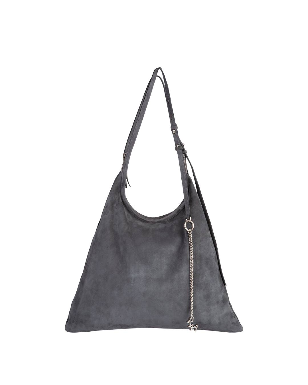 Pinna Charcoal Suede Silver