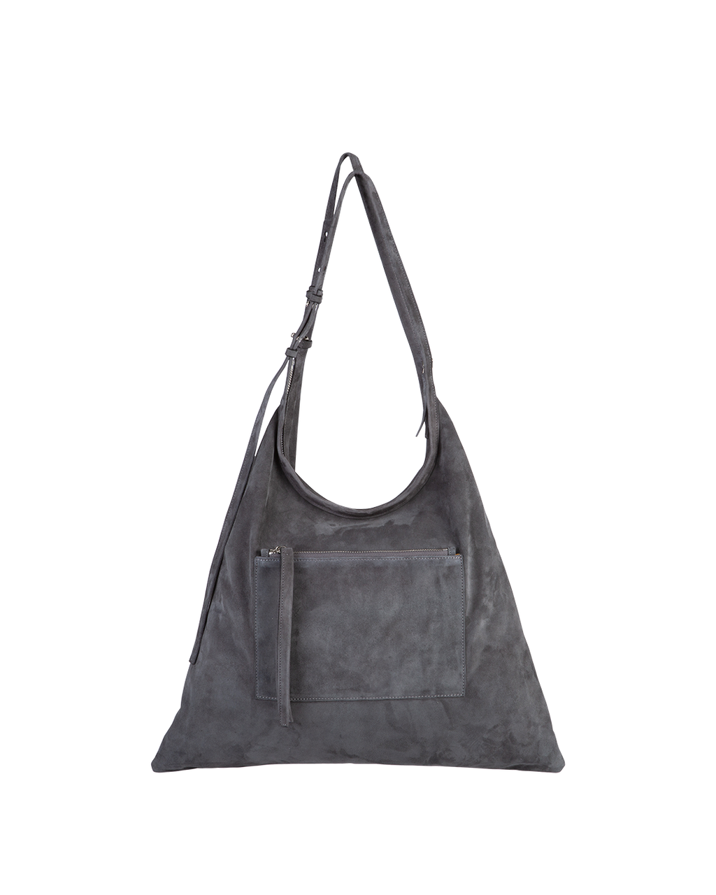 Pinna Charcoal Suede Silver