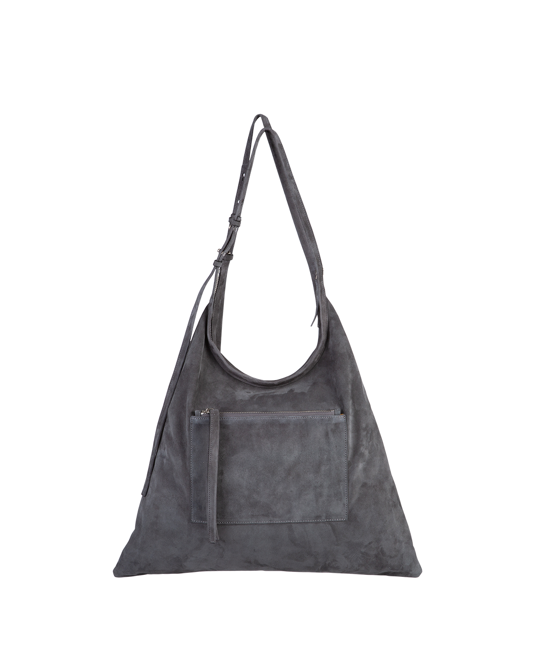 Pinna Charcoal Suede Silver
